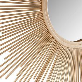 Olliix.com Mirrors - Fiore Round Sunburst Wall Decor Mirror Gold