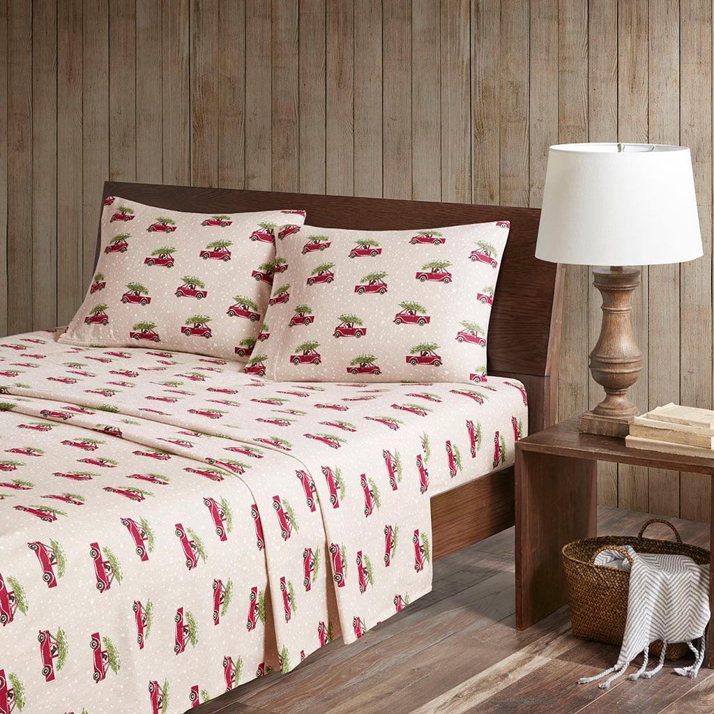 Olliix.com Sheets & Sheet Sets - Flannel King Sheet Set Tan