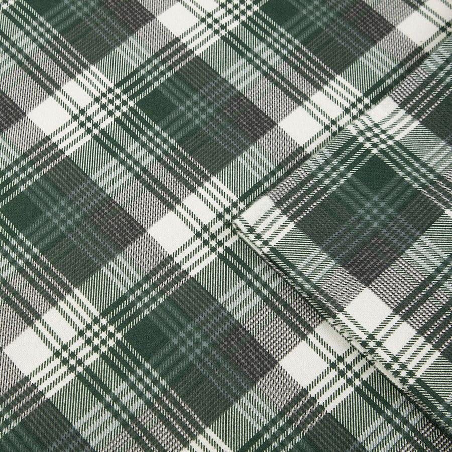 Olliix.com Sheets & Sheet Sets - Flannel Queen Cotton Sheet Set Green