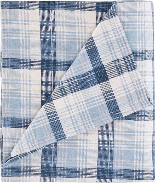Olliix.com Sheets & Sheet Sets - Flannel Queen Sheet Set Blue