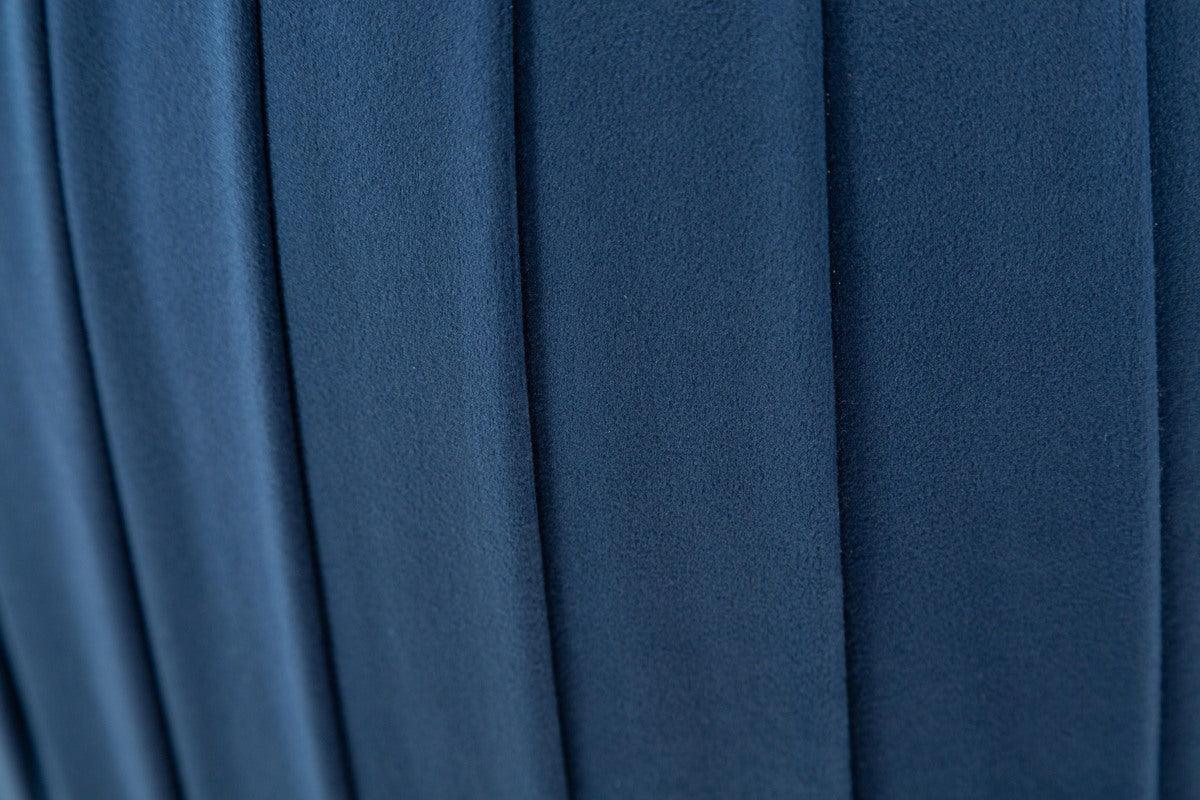 Tov Furniture Ottomans & Stools - Fleur Navy Velvet Storage Ottoman Navy