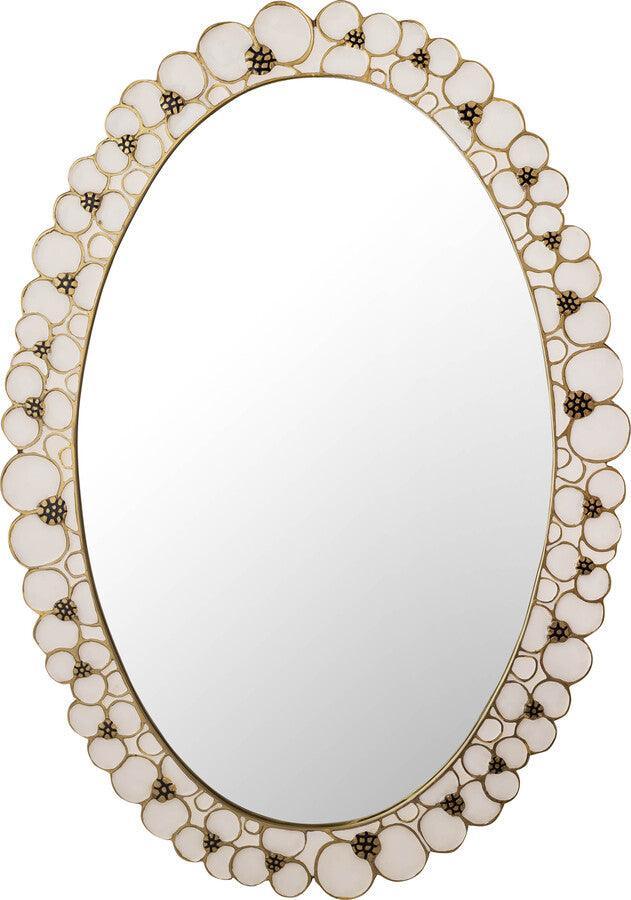 Tov Furniture Mirrors - Flor Handpainted Mirror