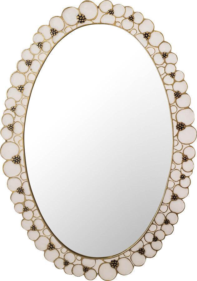 Tov Furniture Mirrors - Flor Handpainted Mirror