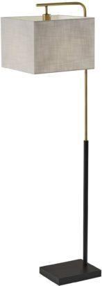 Adesso Floor Lamps - Flora Floor Lamp- Antq Brass