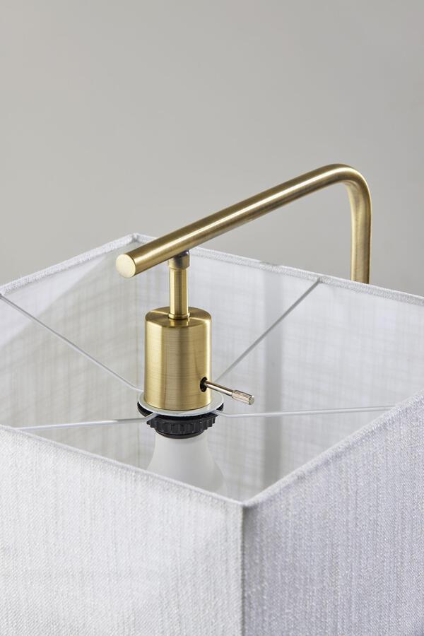 Adesso Floor Lamps - Flora Floor Lamp- Antq Brass