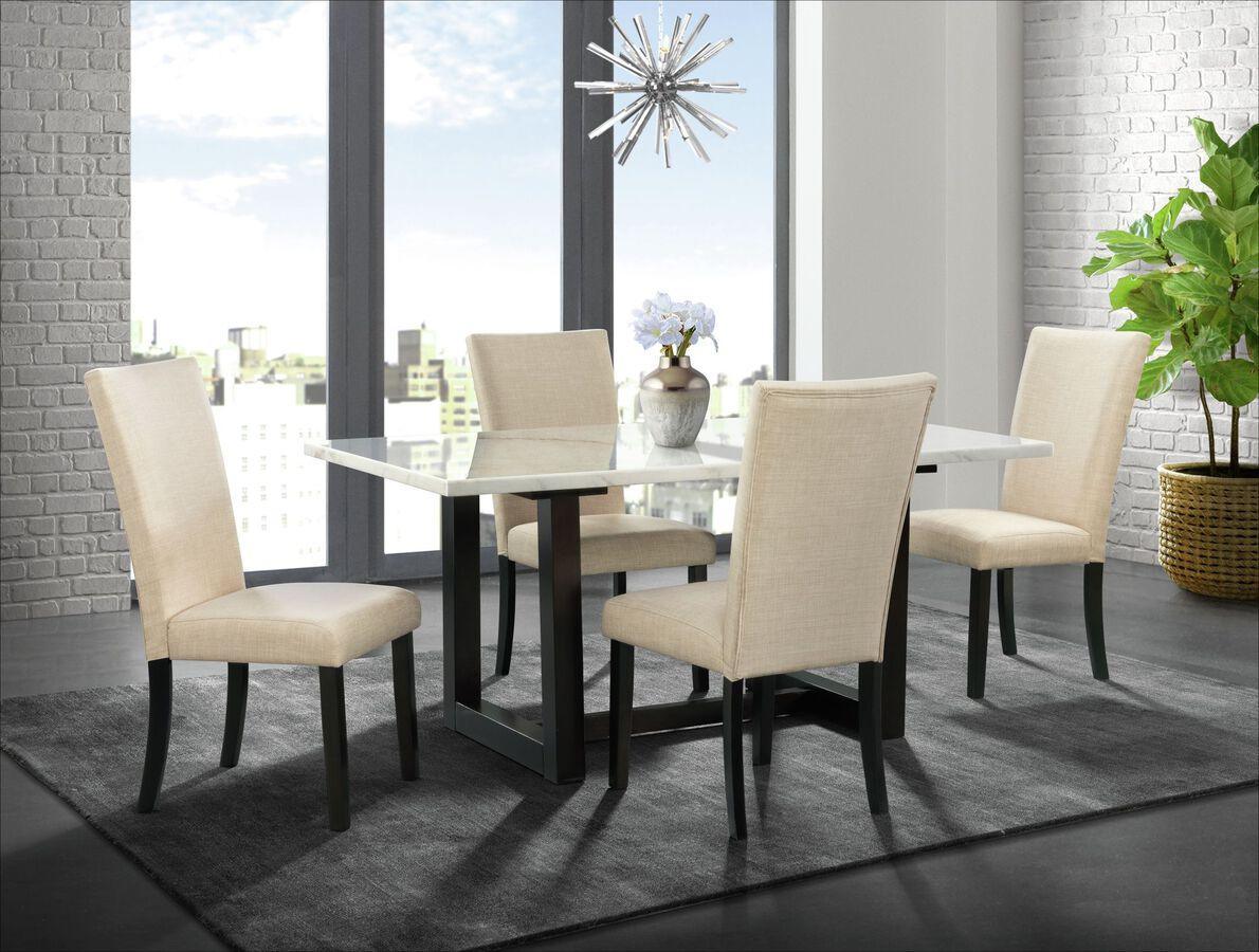Elements Dining Sets - Florentina 5Pc Standard Dining Set- Table & Four Chairs