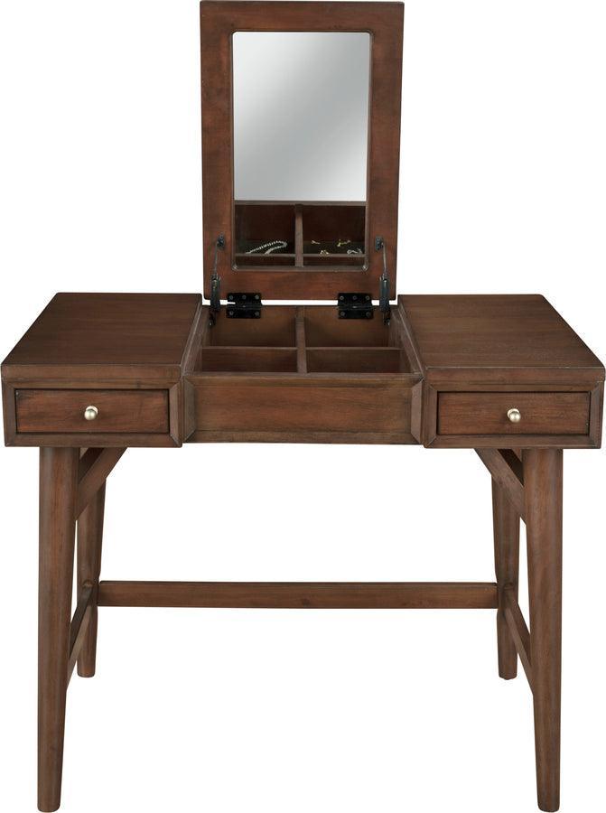 Alpine Furniture Bedroom Vanity - Flynn Bedroom Vanity, Walnut