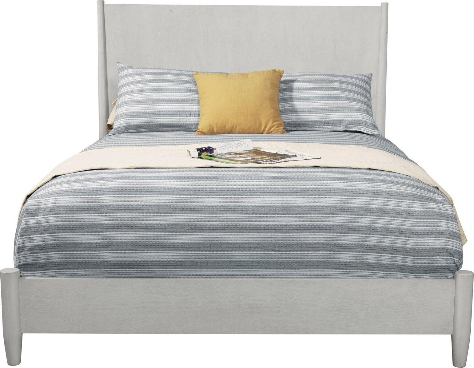 Alpine Furniture Beds - Flynn California King Panel Bed Gray