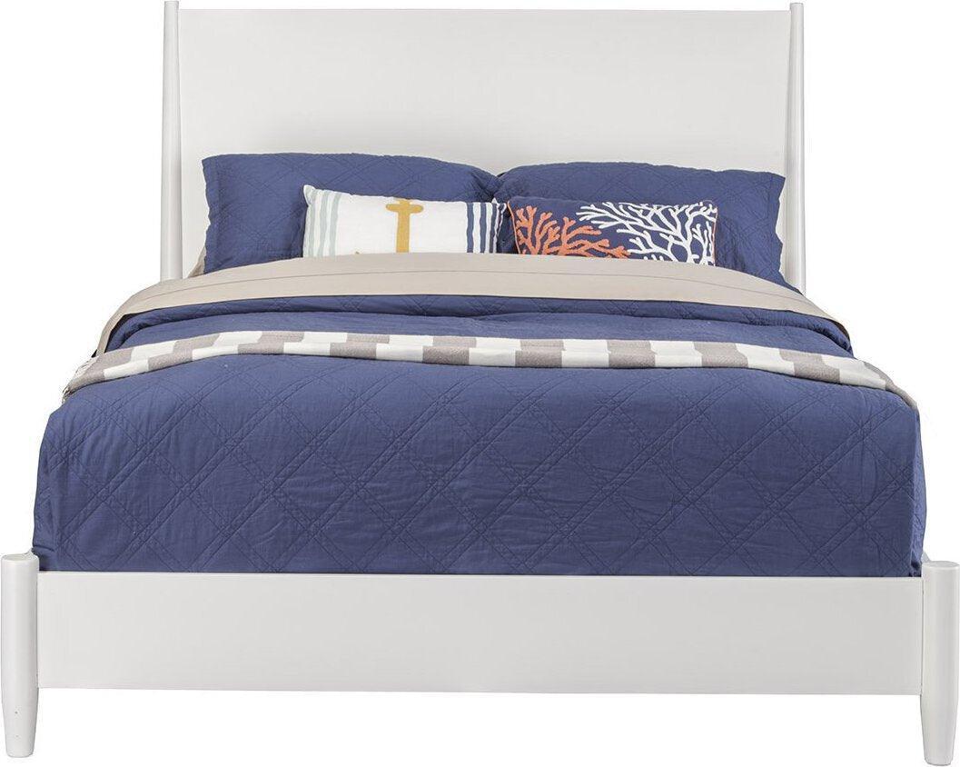 Alpine Furniture Beds - Flynn California King Panel Bed White