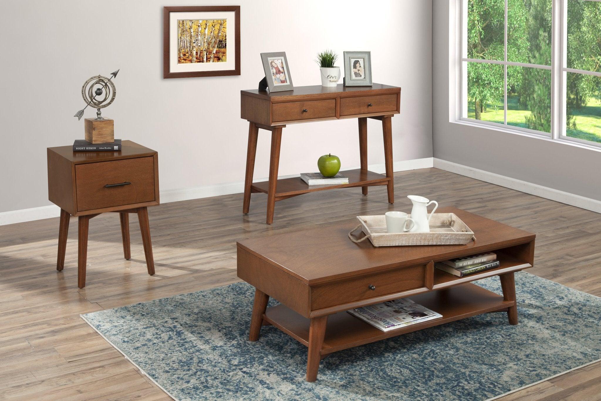 Alpine Furniture Coffee Tables - Flynn Coffee Table Acorn