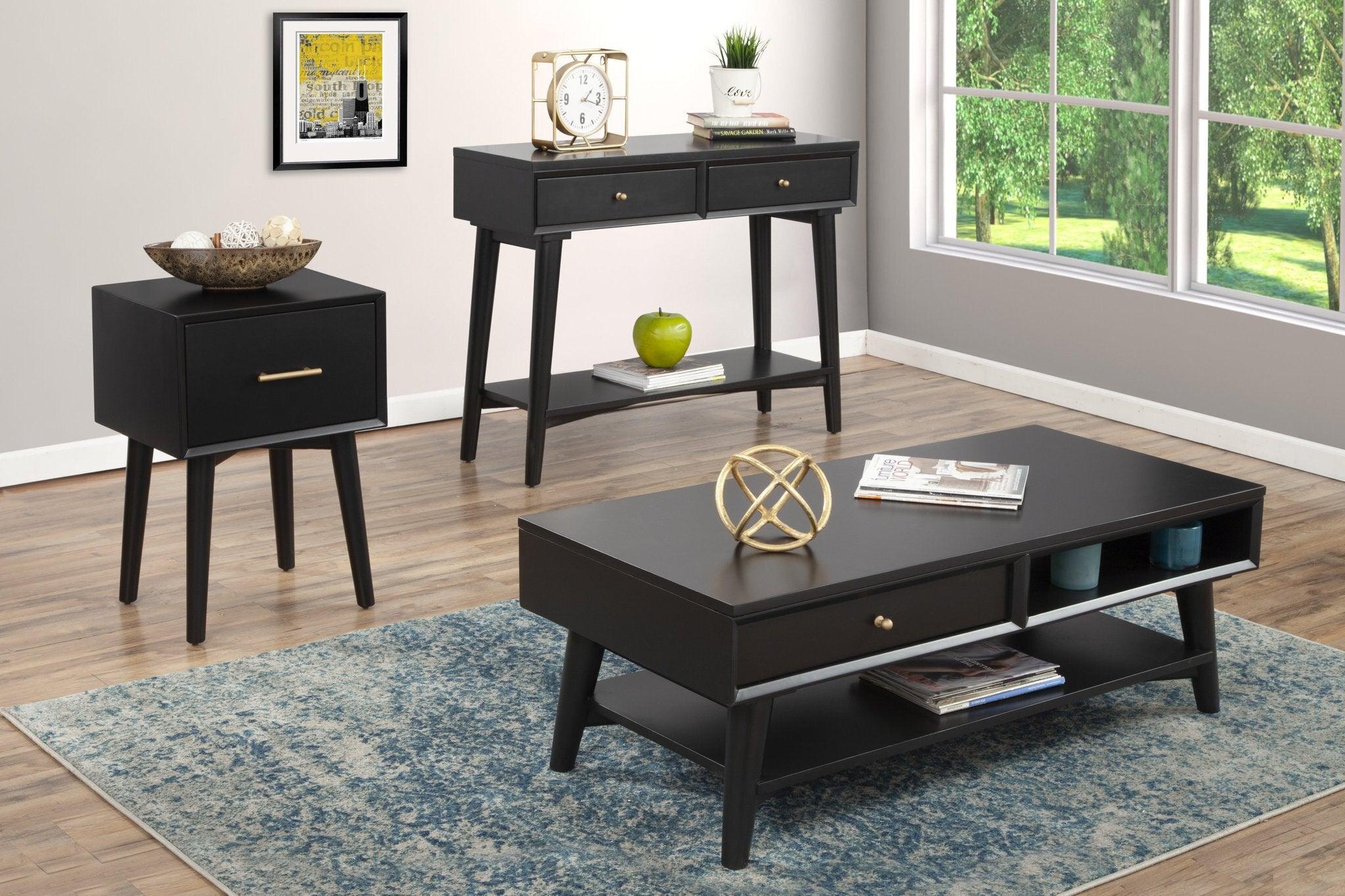 Alpine Furniture Coffee Tables - Flynn Coffee Table Black