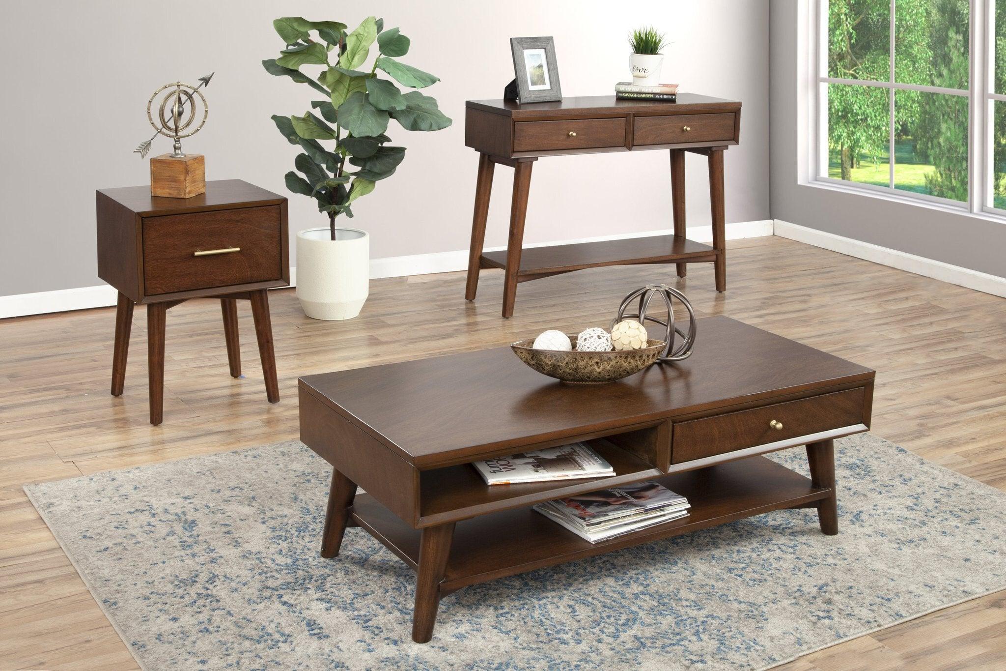 Alpine Furniture Coffee Tables - Flynn Coffee Table Walnut