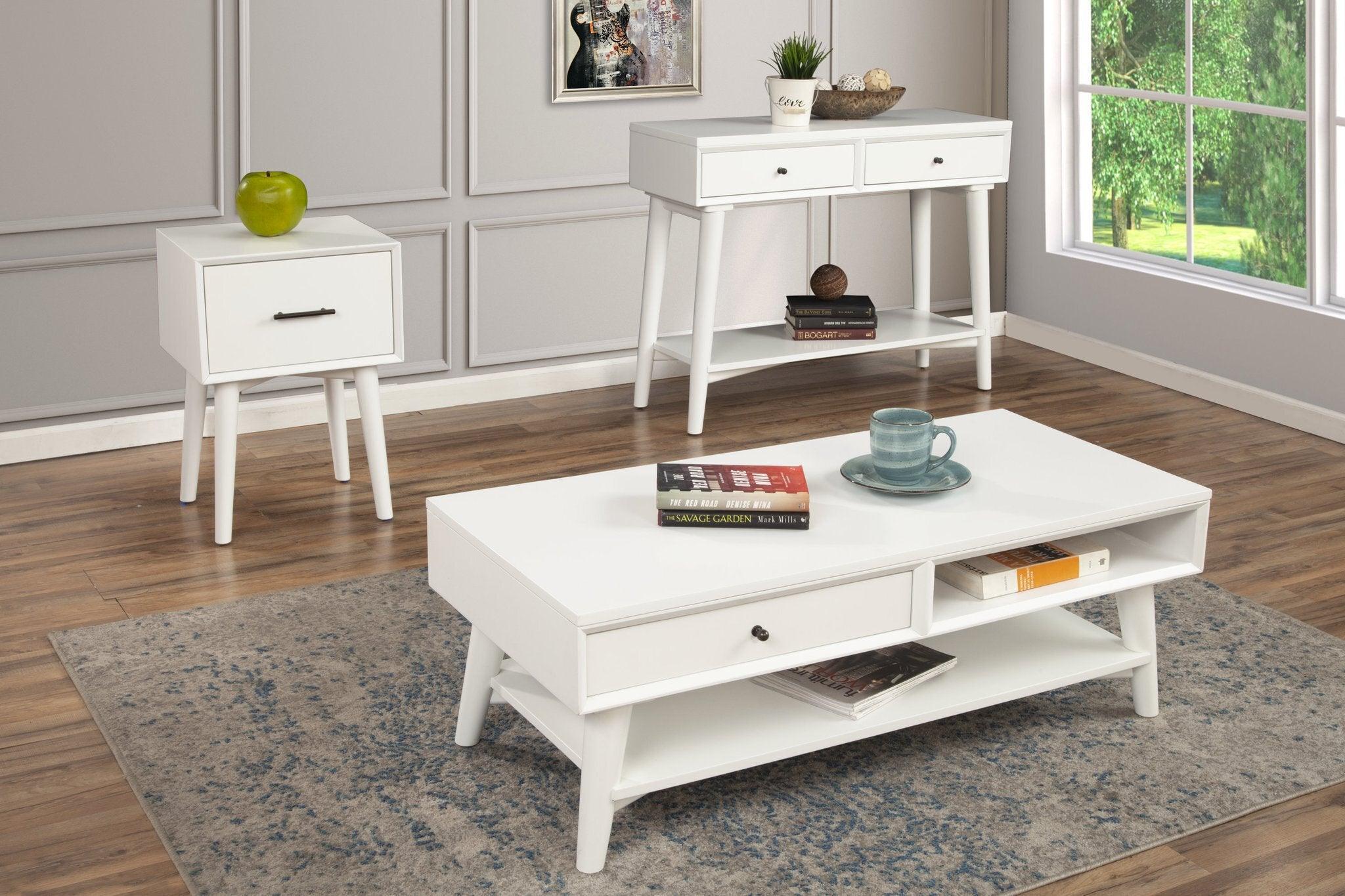 Alpine Furniture Coffee Tables - Flynn Coffee Table White