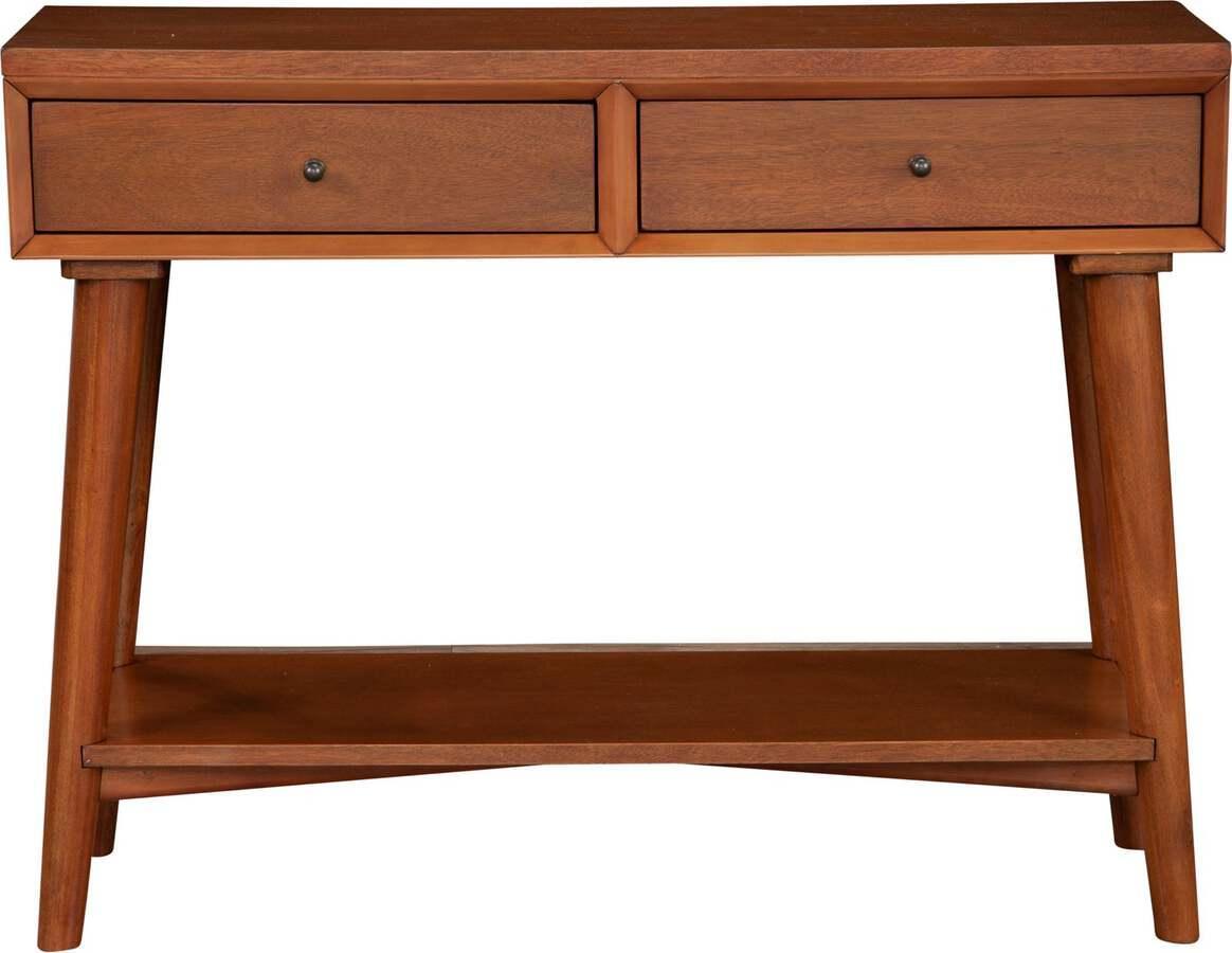 Alpine Furniture Consoles - Flynn Console Table Acorn