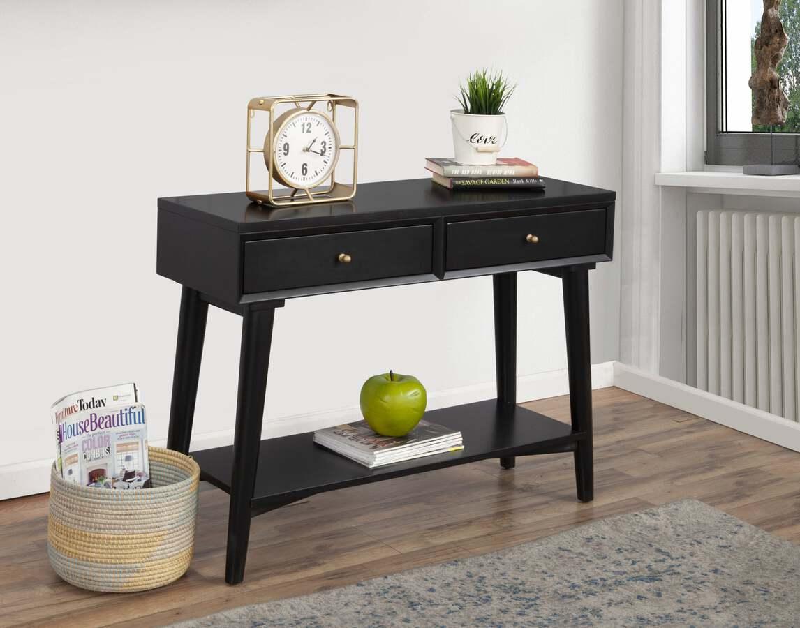 Alpine Furniture Consoles - Flynn Console Table Black