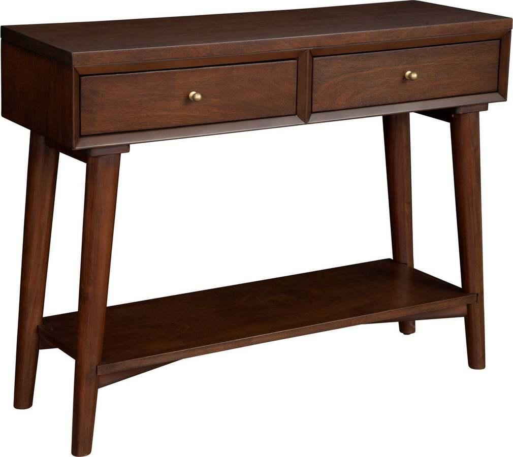 Alpine Furniture Consoles - Flynn Console Table Walnut