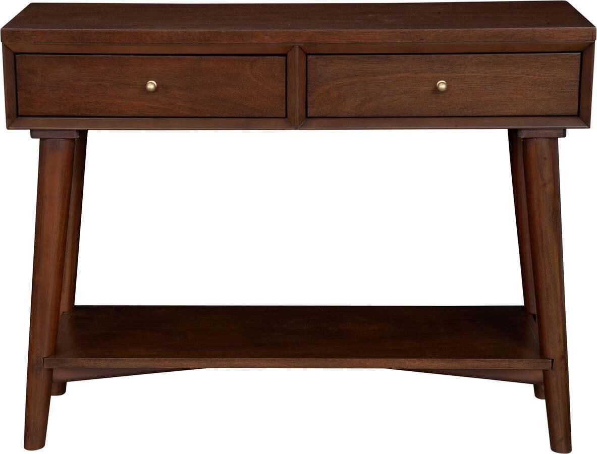 Alpine Furniture Consoles - Flynn Console Table Walnut