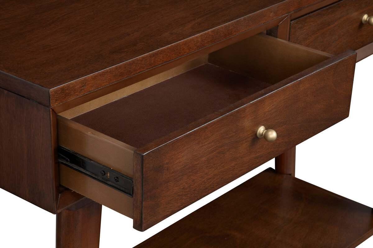 Alpine Furniture Consoles - Flynn Console Table Walnut