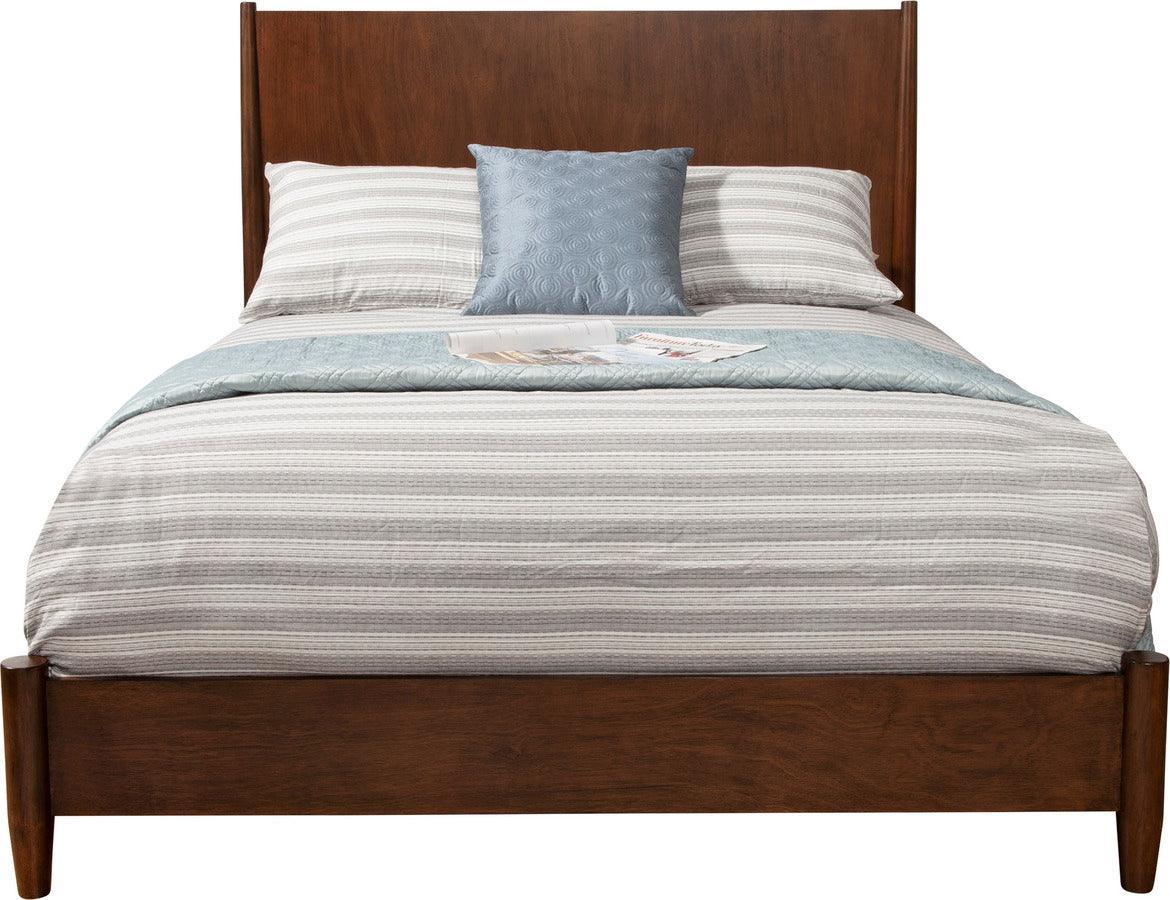 Alpine Furniture Beds - Flynn Full Platform Bed, Walnut