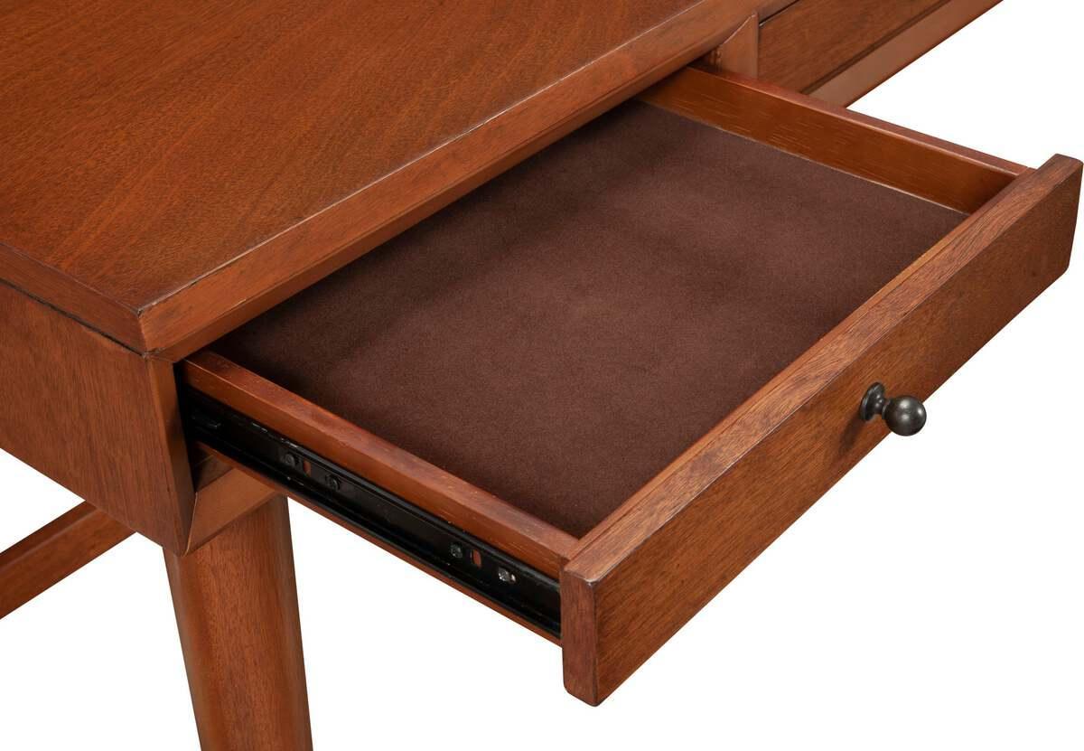 Alpine Furniture Desks - Flynn Large Desk, Acorn