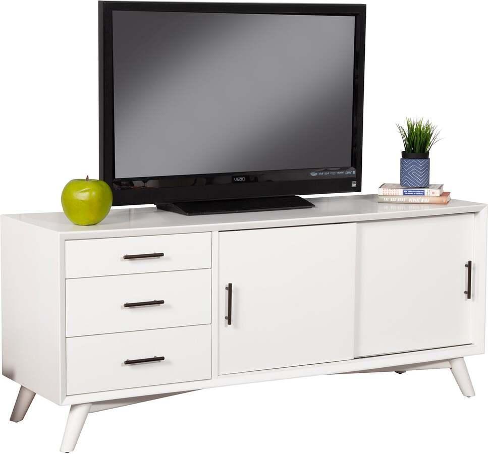 Alpine Furniture TV & Media Units - Flynn Large TV Console, White