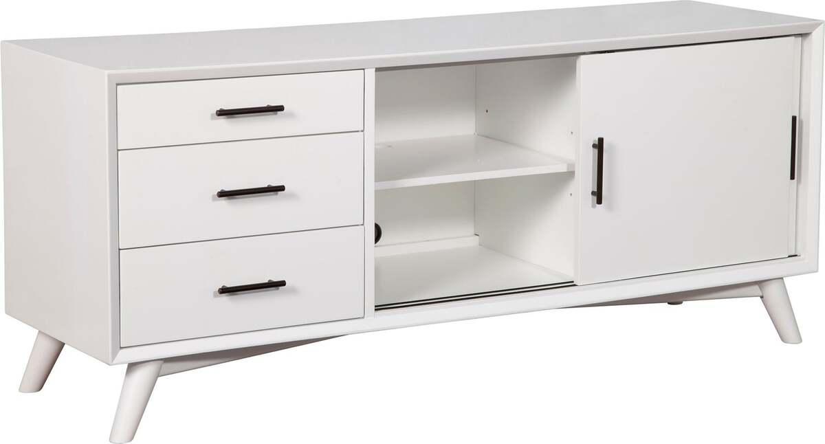 Alpine Furniture TV & Media Units - Flynn Large TV Console, White