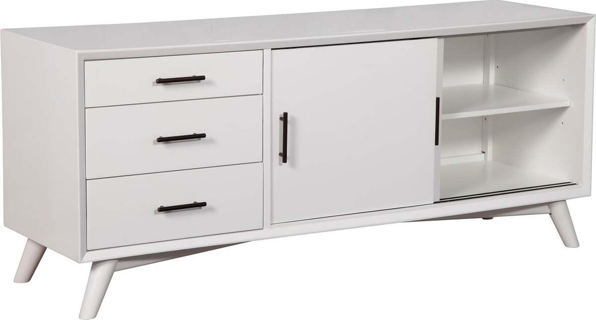 Alpine Furniture TV & Media Units - Flynn Large TV Console, White