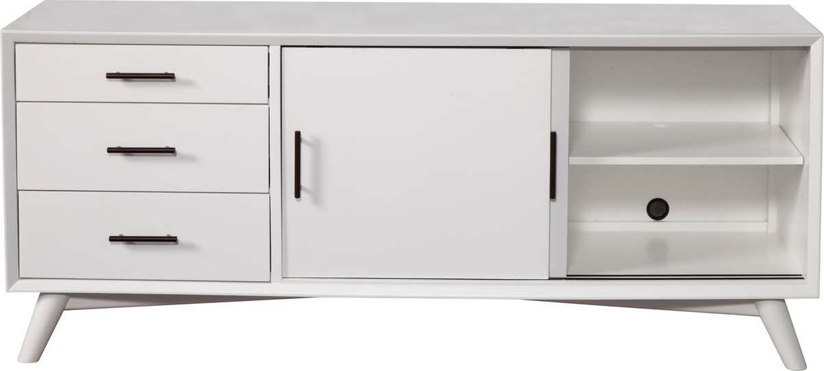 Alpine Furniture TV & Media Units - Flynn Large TV Console, White