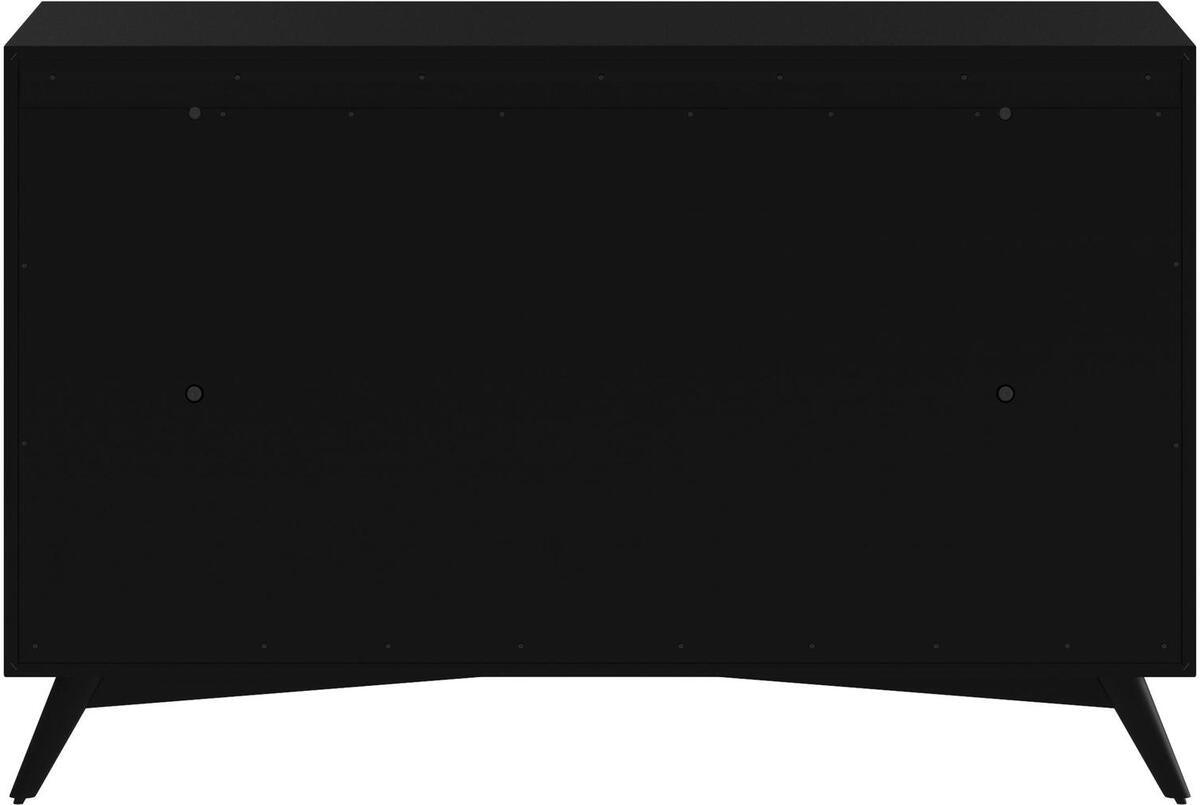 Alpine Furniture Dressers - Flynn Mid Century Modern 7 Drawer Dresser Black