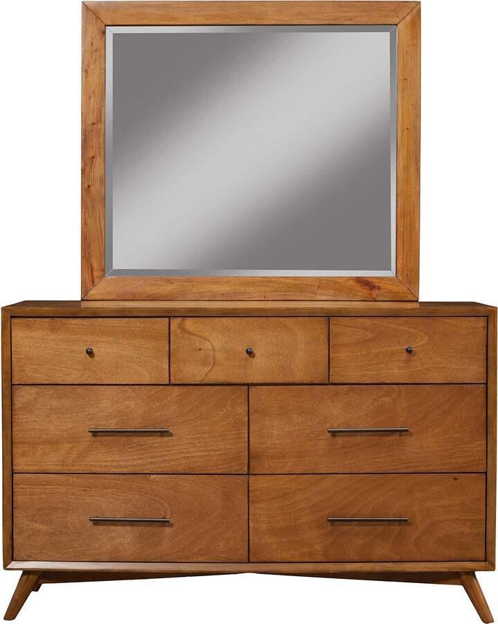 Alpine Furniture Mirrors - Flynn Mid Century Modern Mirror Acorn