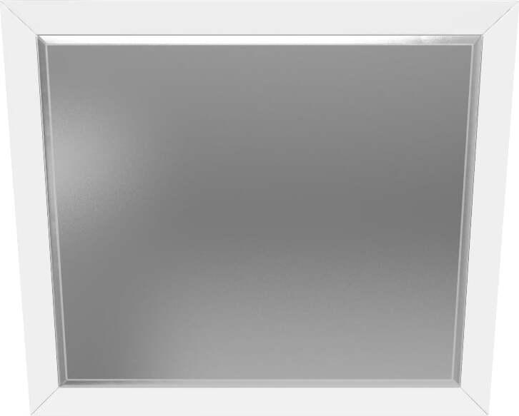 Alpine Furniture Mirrors - Flynn Mid Century Modern Mirror, White