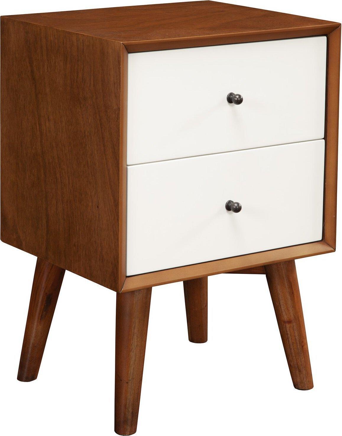 Alpine Furniture Nightstands & Side Tables - Flynn Nightstand Acorn & White