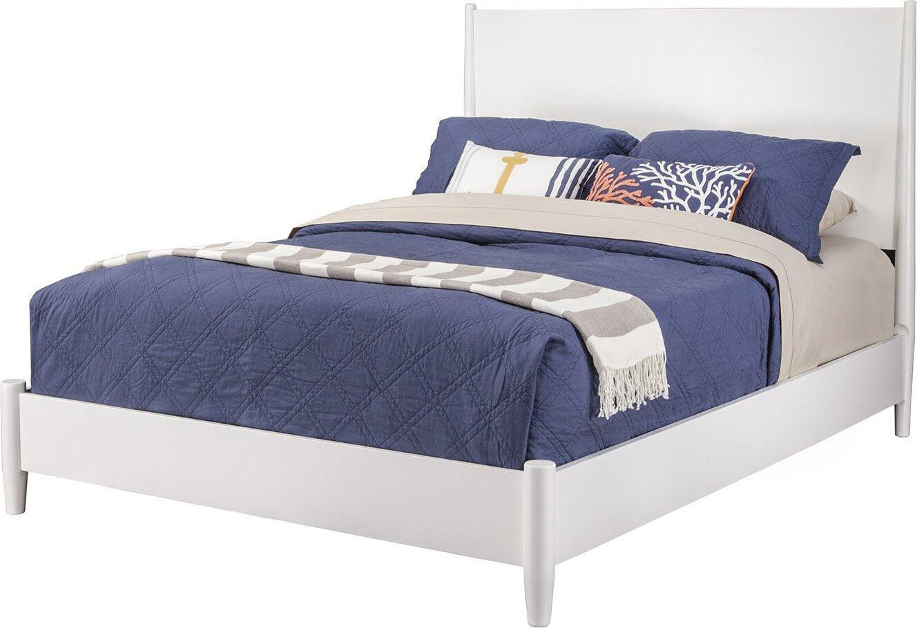 Alpine Furniture Beds - Flynn Queen Panel Bed White