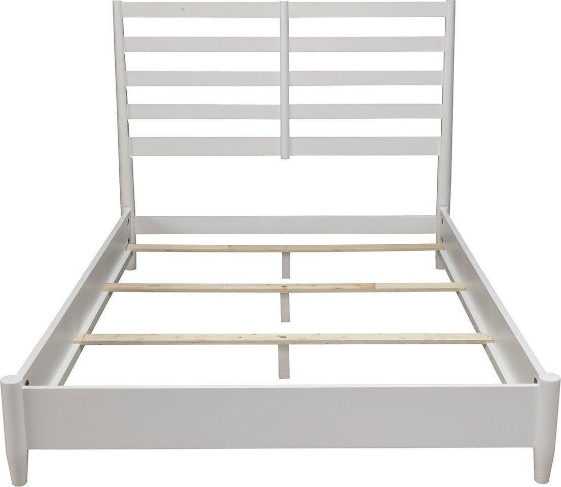 Alpine Furniture Beds - Flynn Retro Queen Bed Headboard White