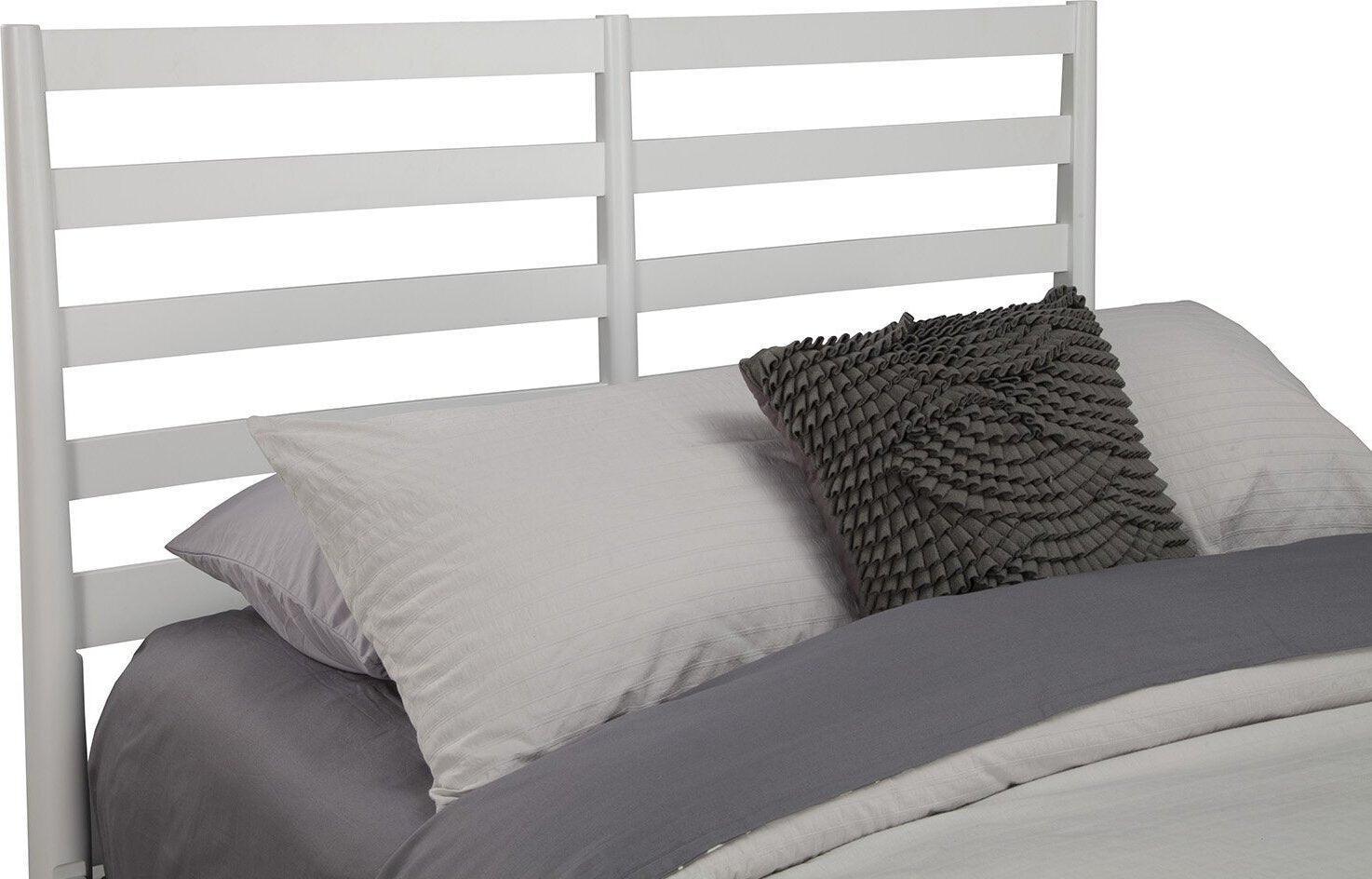 Alpine Furniture Beds - Flynn Retro Standard King Bed Headboard White