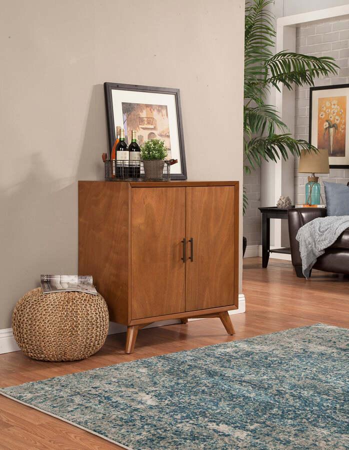 Alpine Furniture Buffets & Cabinets - Flynn Small Bar Cabinet Acorn