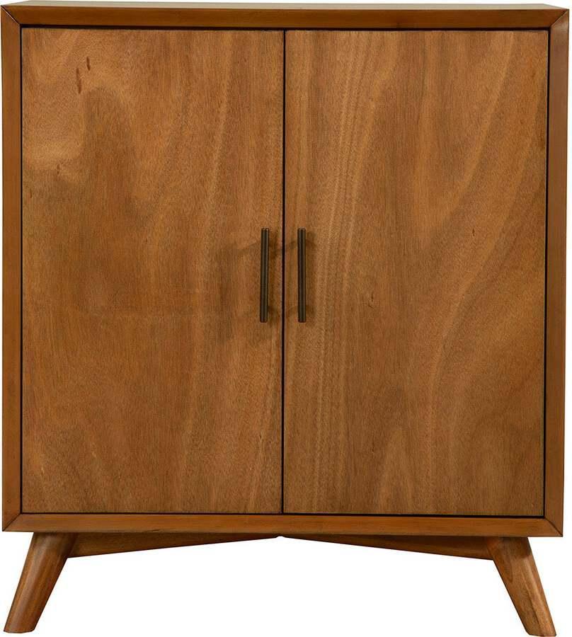 Alpine Furniture Buffets & Cabinets - Flynn Small Bar Cabinet Acorn