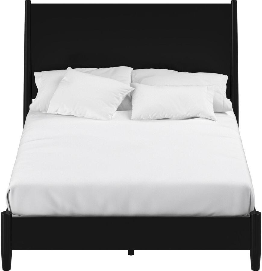 Alpine Furniture Beds - Flynn Standard King Panel Bed Black