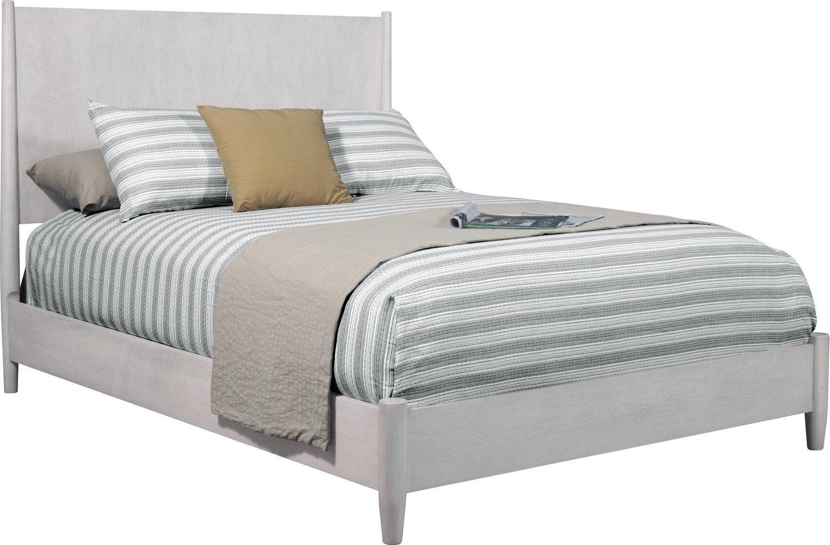 Alpine Furniture Beds - Flynn Standard King Panel Bed Gray