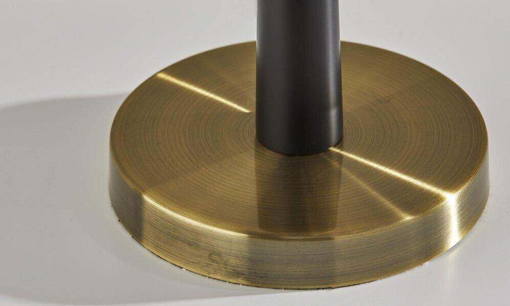 Adesso Table Lamps - Francis Table Lamp Off White & Antique Brass