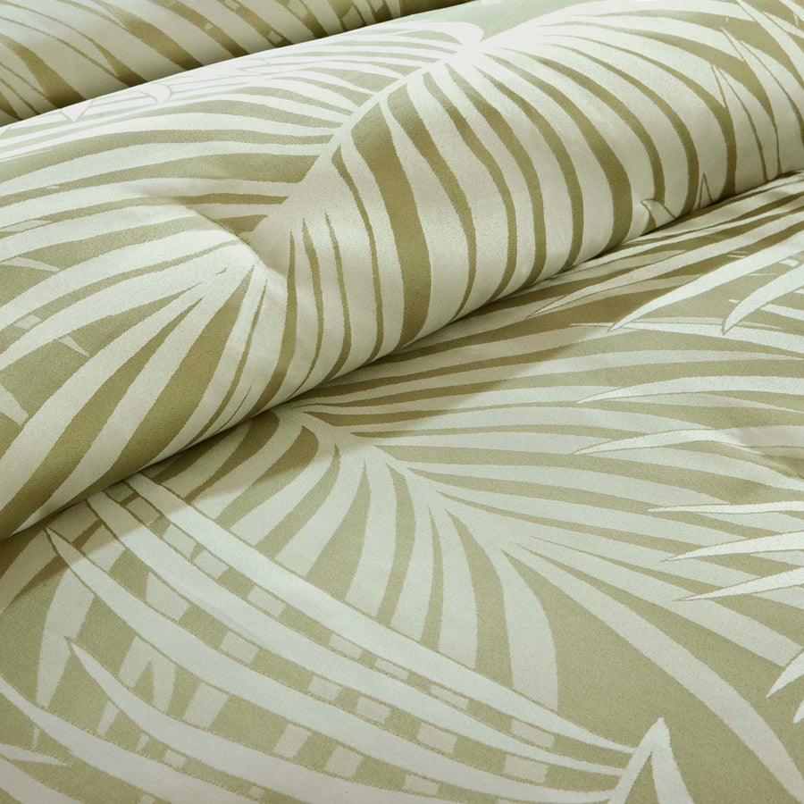 Olliix.com Comforters & Blankets - Freeport Glam 7 Piece Comforter Set Green Cal King