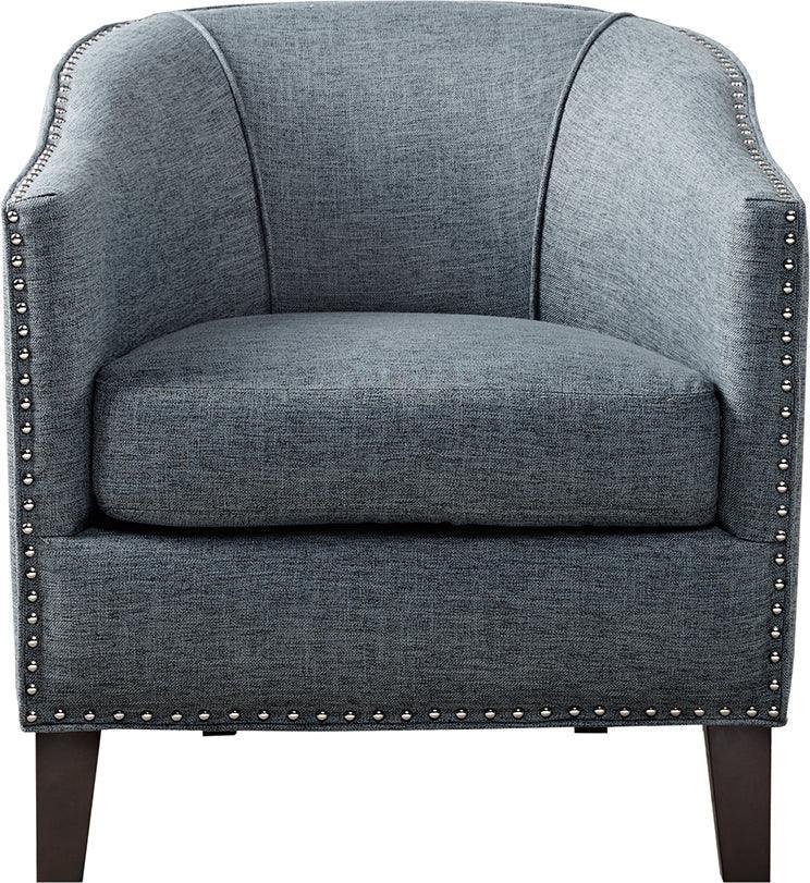 Olliix.com Accent Chairs - Fremont Barrel Arm Chair Slate Blue