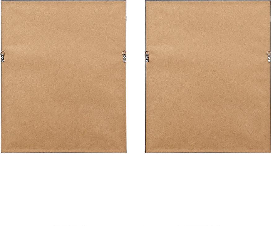 Olliix.com Wall Art - French Herbarium Framed Linen Canvas 2 Piece Set Multicolor