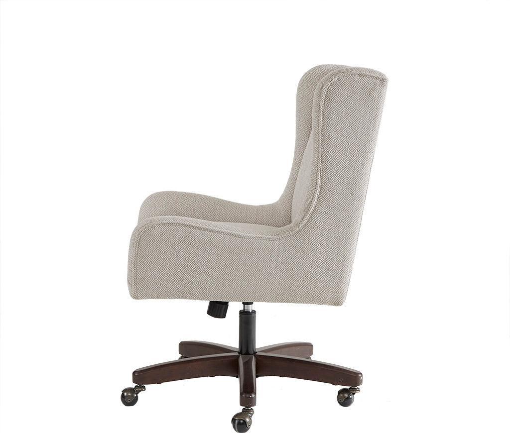 Olliix.com Task Chairs - Gable Transitional Office Chair 24.5"W x 26.75"D x 37.75"~41.75"H Cream