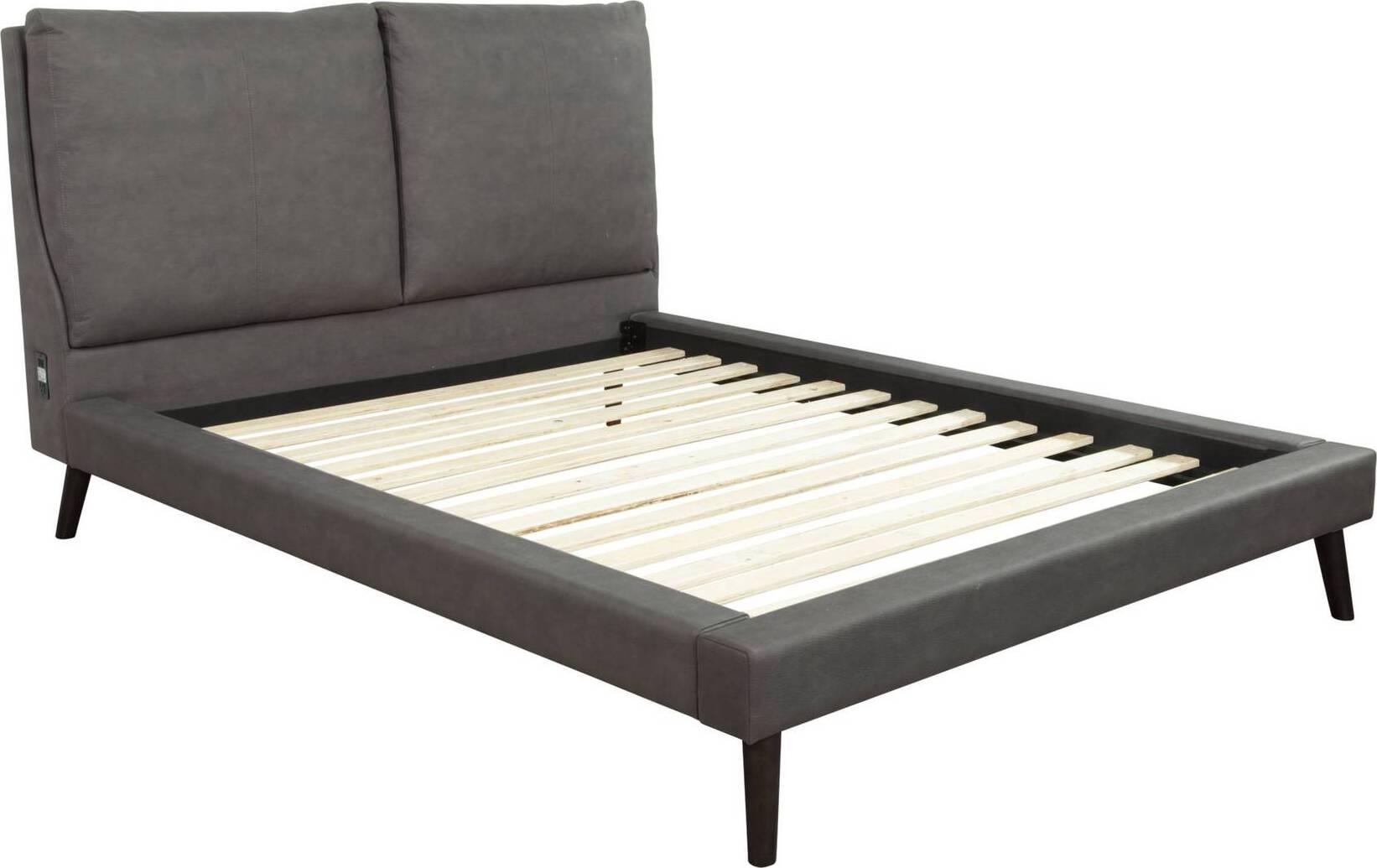 Alpine Furniture Beds - Gabriela Queen Platform Bed Gray & Black