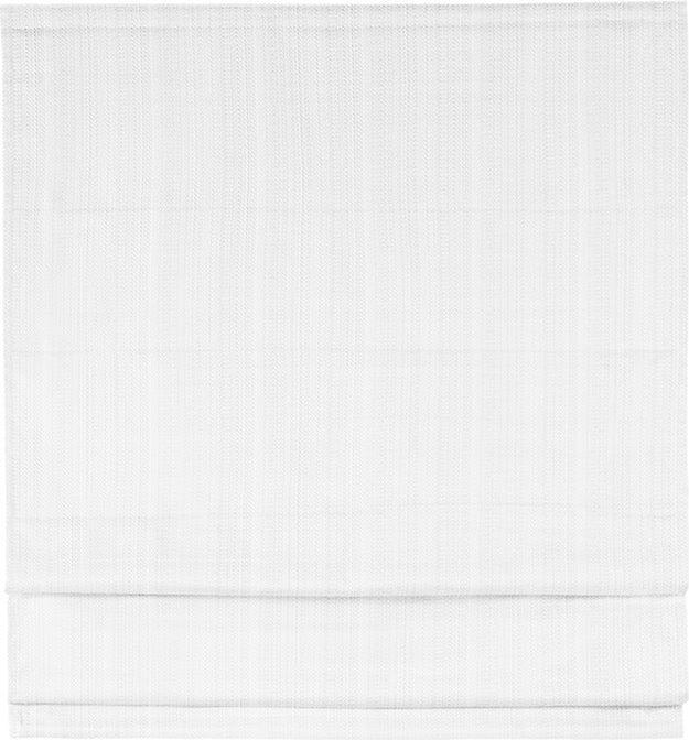 Olliix.com Curtains - Galen 64" Basketweave Light Filtering Roman Shade White
