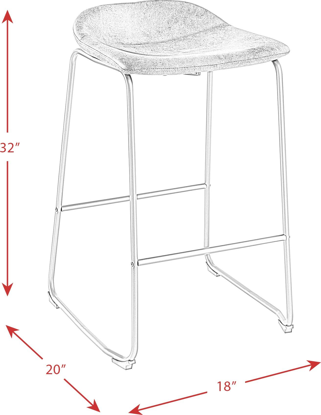 Elements Barstools - Galloway Metal Bar Stool Set (Set of 2)