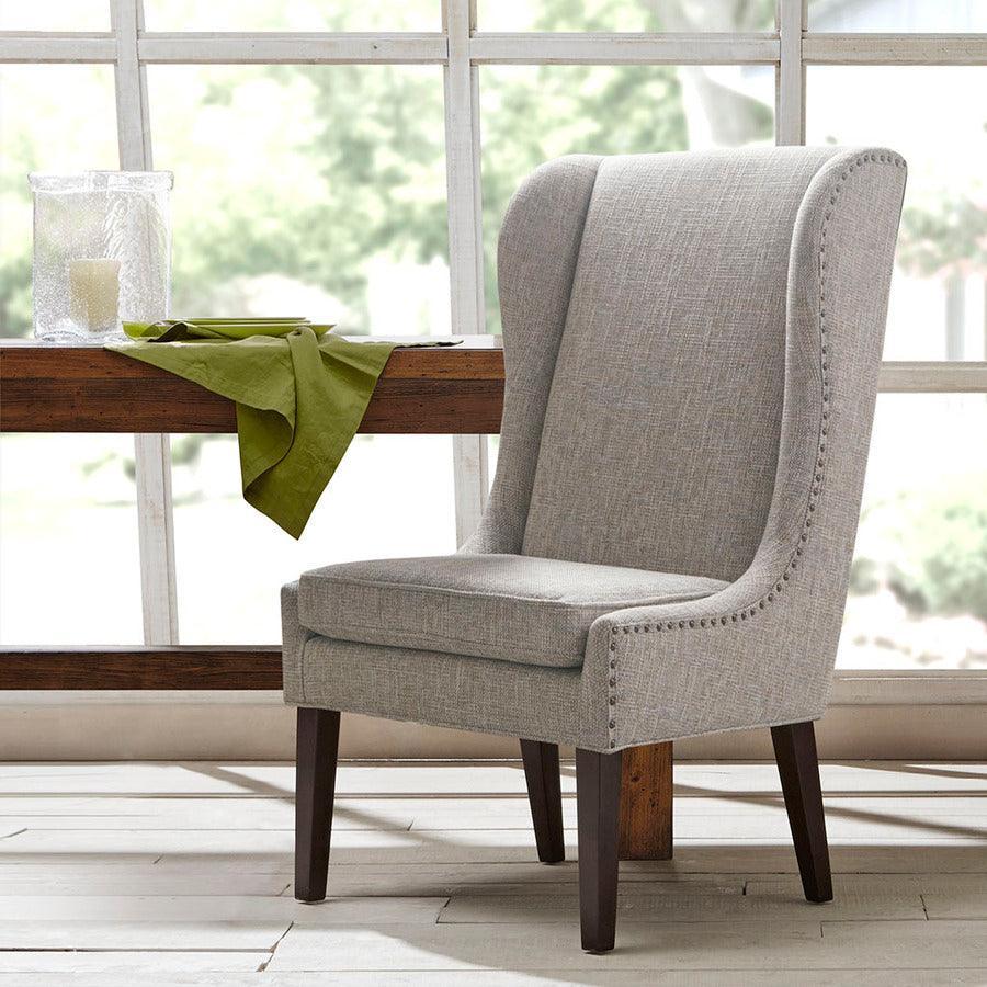 Olliix.com Dining Chairs - Garbo Contemporary Captains Dining Chair 26.25"W x 28.5"D x 45.625"H Gray Multicolor