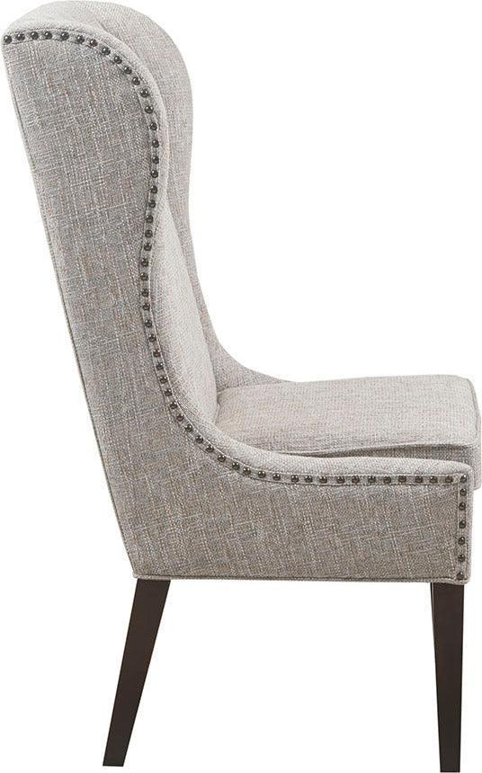 Olliix.com Dining Chairs - Garbo Contemporary Captains Dining Chair 26.25"W x 28.5"D x 45.625"H Gray Multicolor