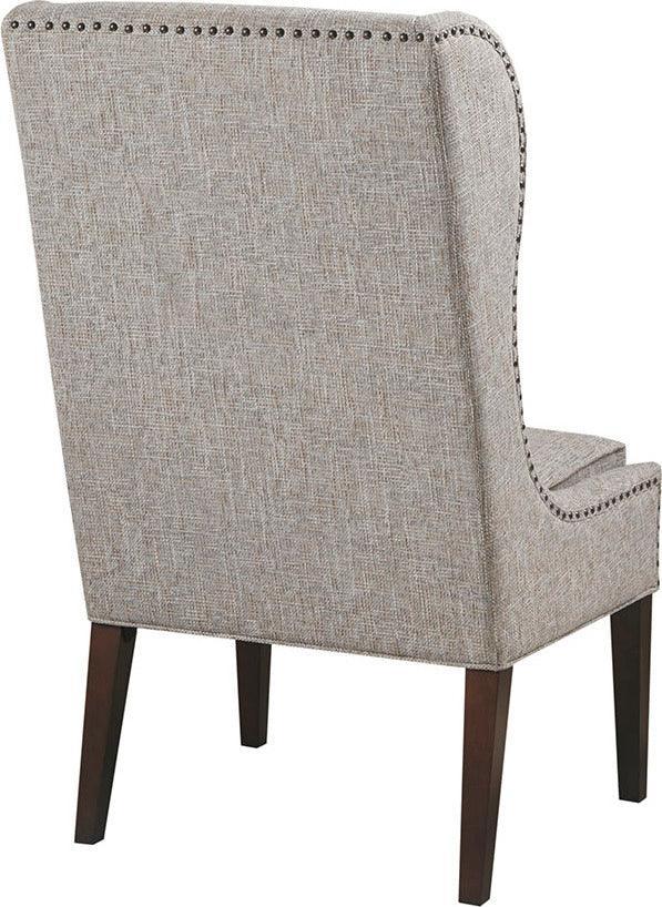 Olliix.com Dining Chairs - Garbo Contemporary Captains Dining Chair 26.25"W x 28.5"D x 45.625"H Gray Multicolor